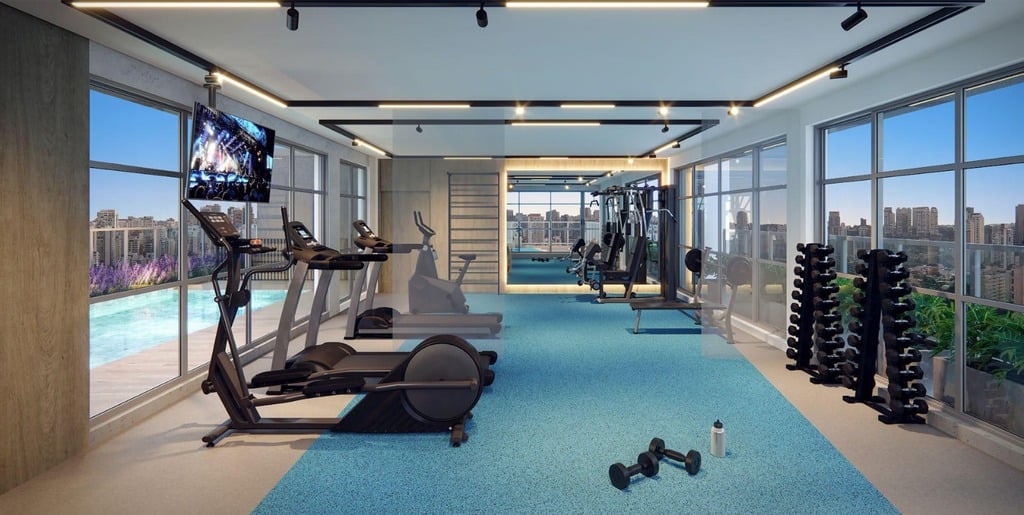 Vila Olímpia Residencial by Passarelli - Academia