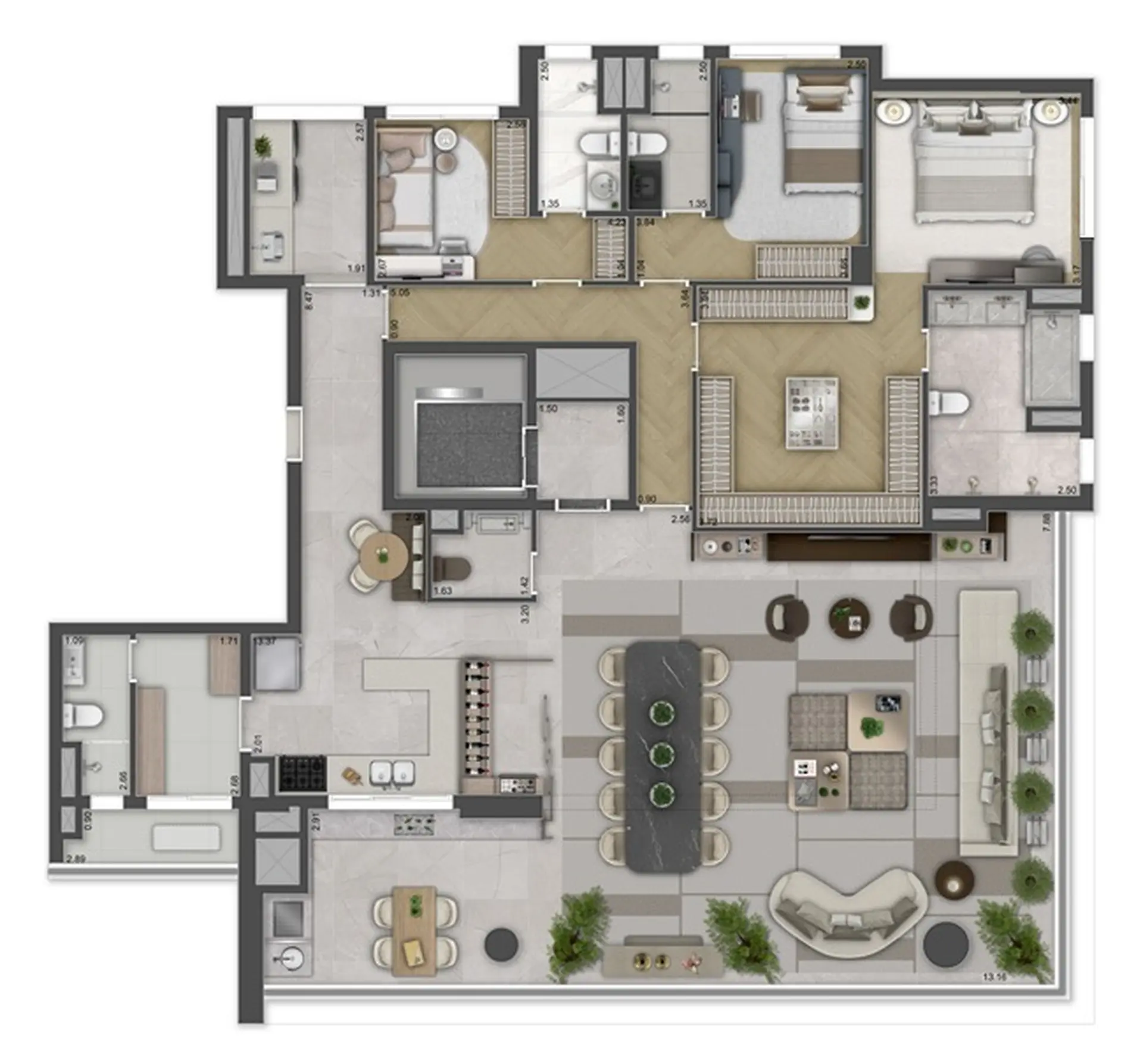 Planta 1 – Haus Mitre Edition NY