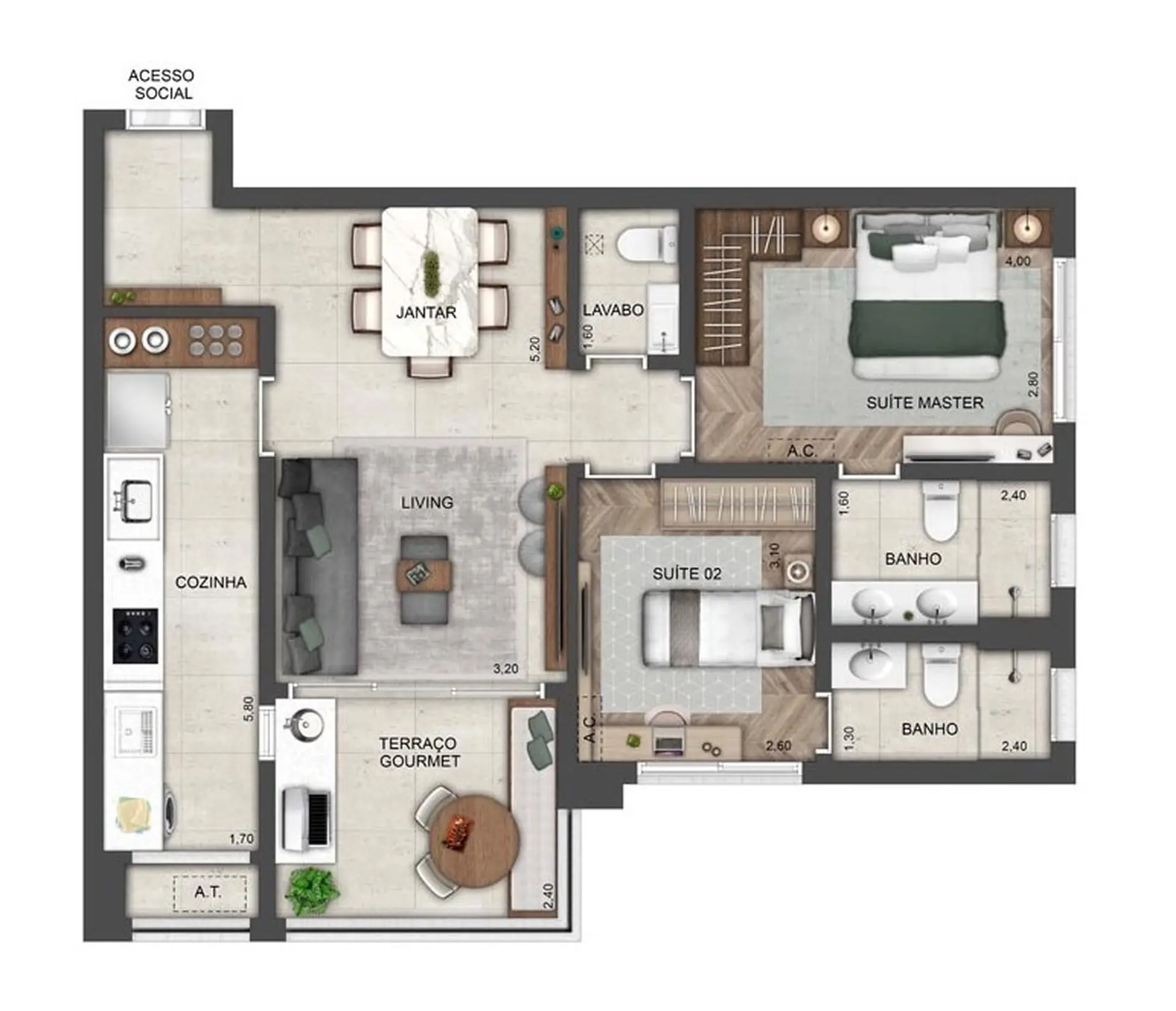 Planta 2 – Ledge Brooklin