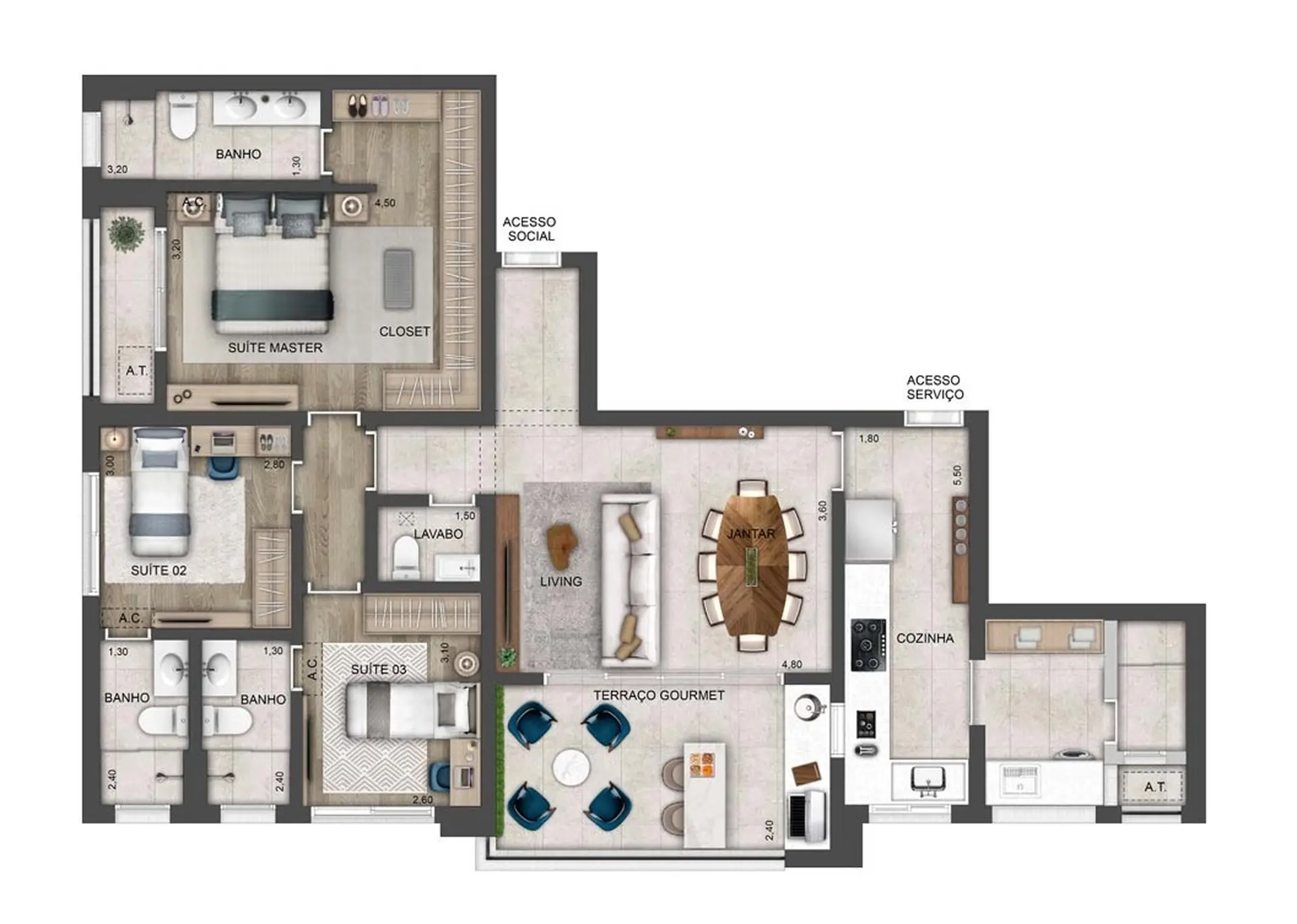 Planta 3 – Ledge Brooklin