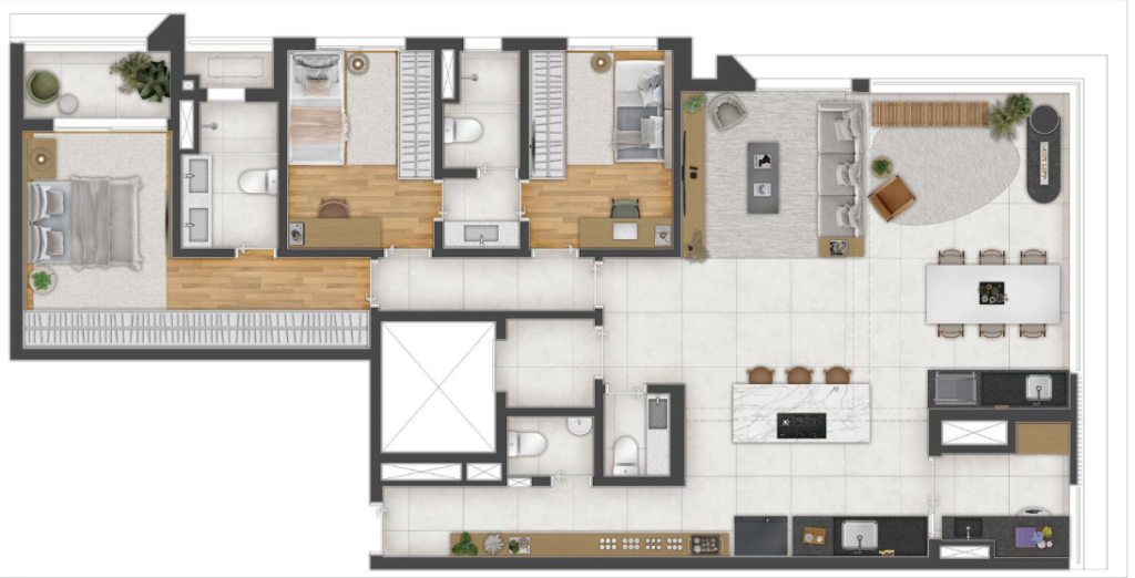 131m² - 3 Suítes