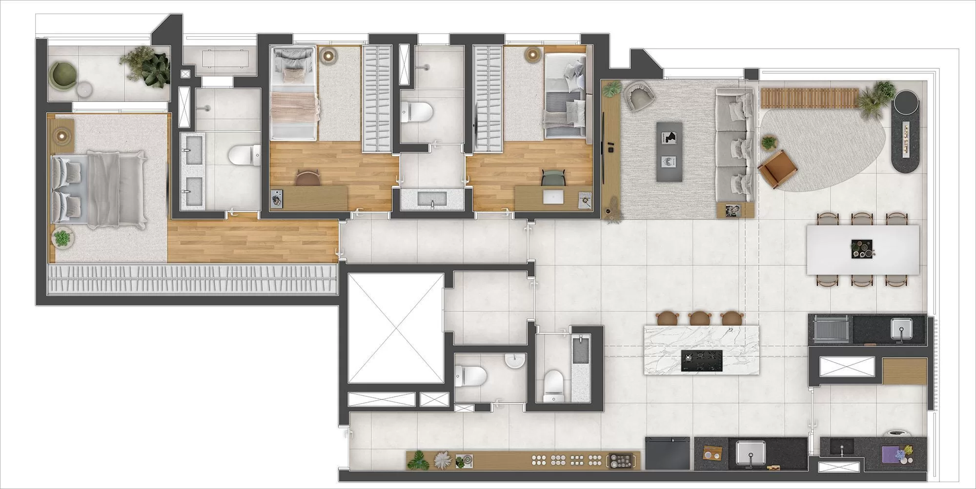 3 dorm - 131m² – Axis Campo Belo