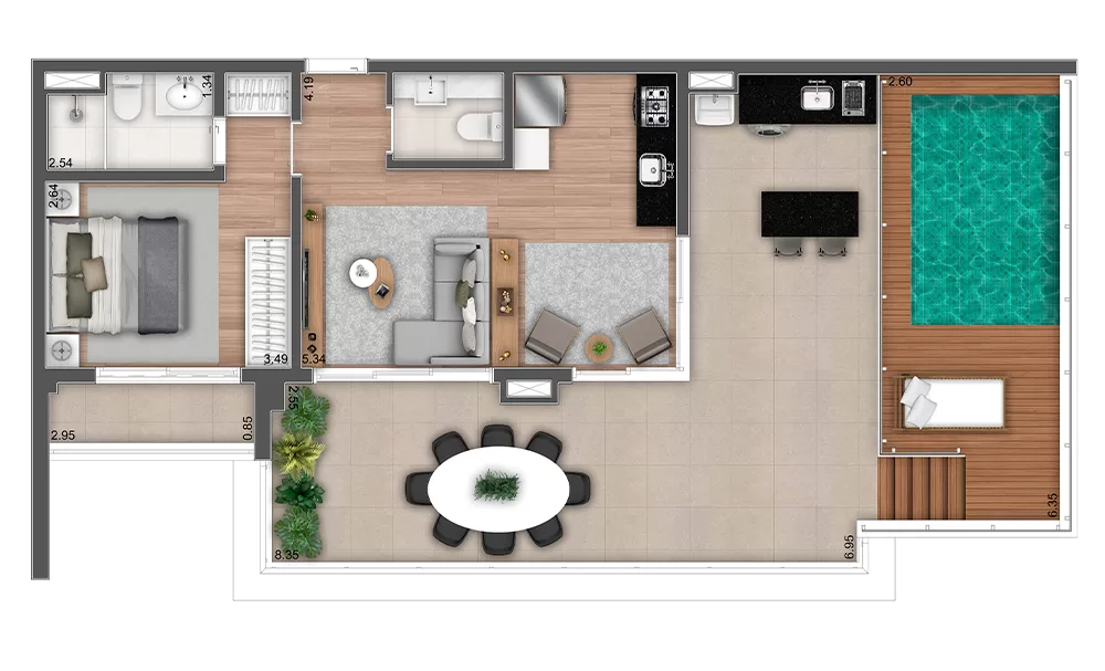 1 dorm | 103,39m² - penthouse – Mac Ibirapuera – Análise Completa