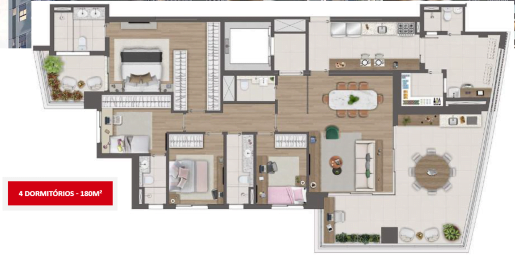 180m² - 4 Suítes