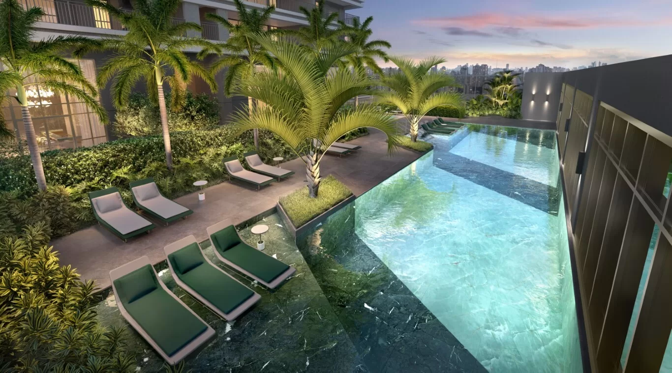 Petra Brooklin: Apartamentos de alto padrão na planta — área de lazer 1