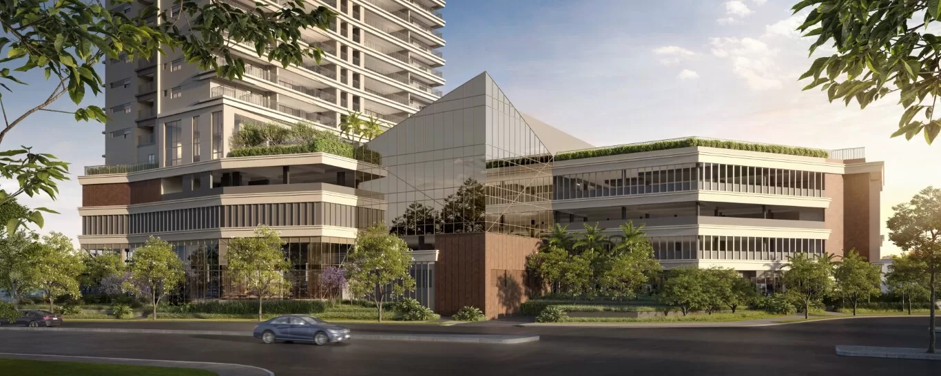 Fachada Petra Brooklin: Apartamentos de alto padrão na planta – Brooklin