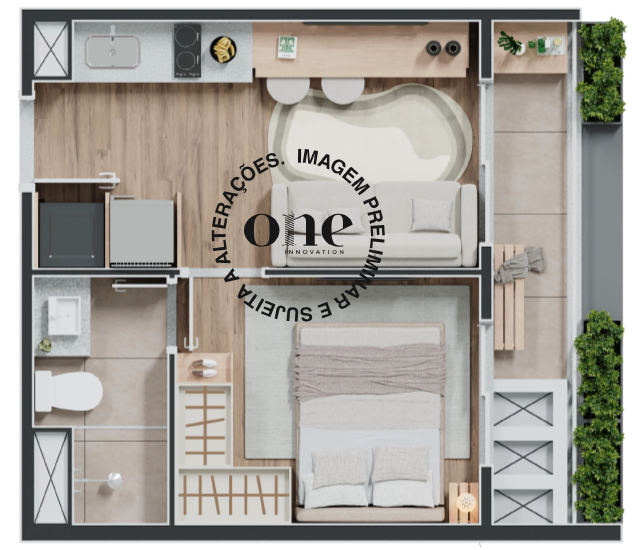 1 DORM. RESIDENCIAL 28m² - FINAL 20