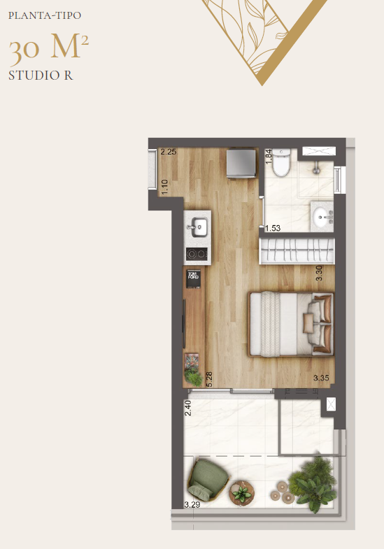 Heaven by Yoo - Torre Apartments - 30m²