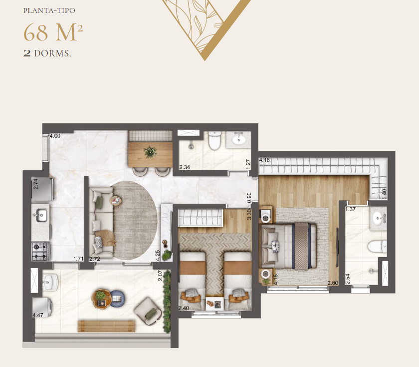 Heaven by Yoo - Torre Apartments - 68m²
