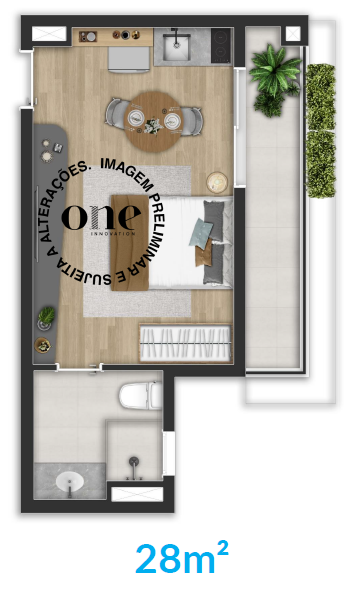 Planta 2 - 28m²