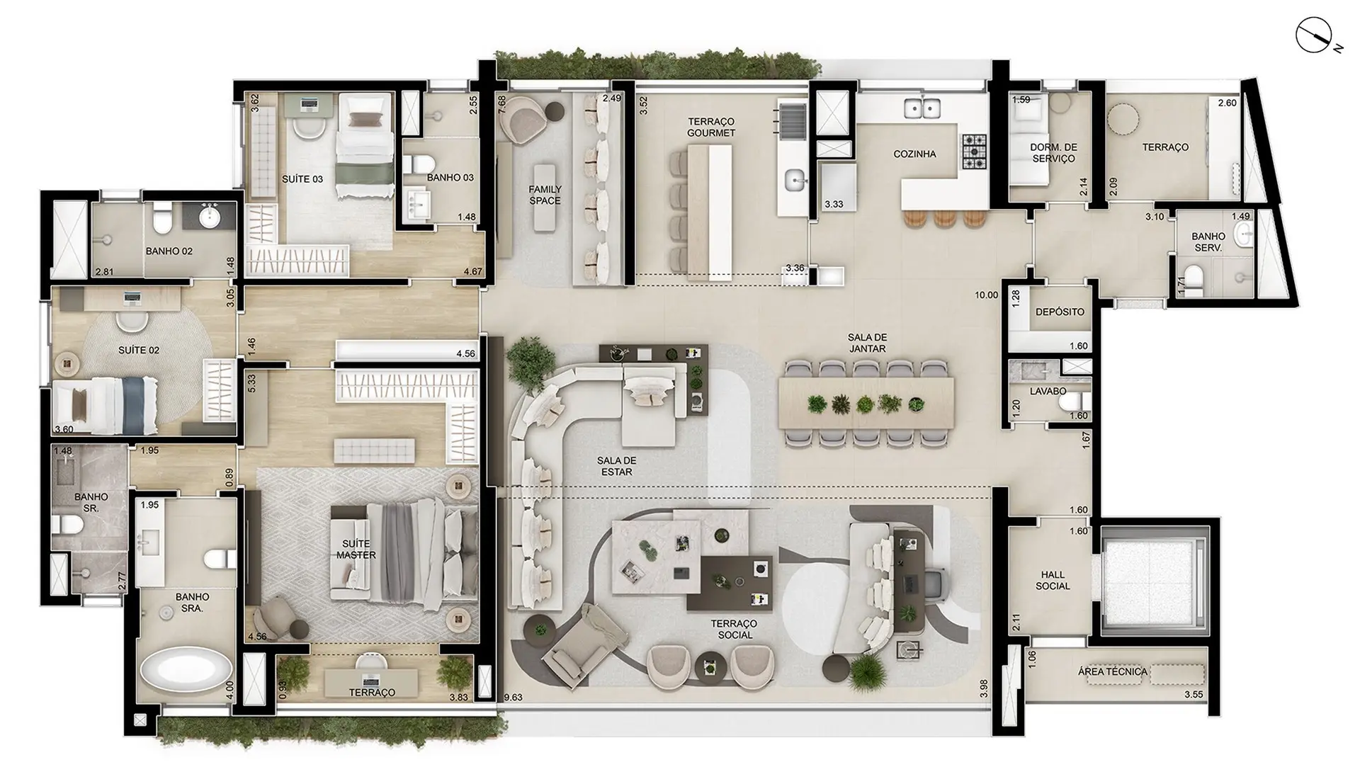 Planta 1 – Ampére Brooklin