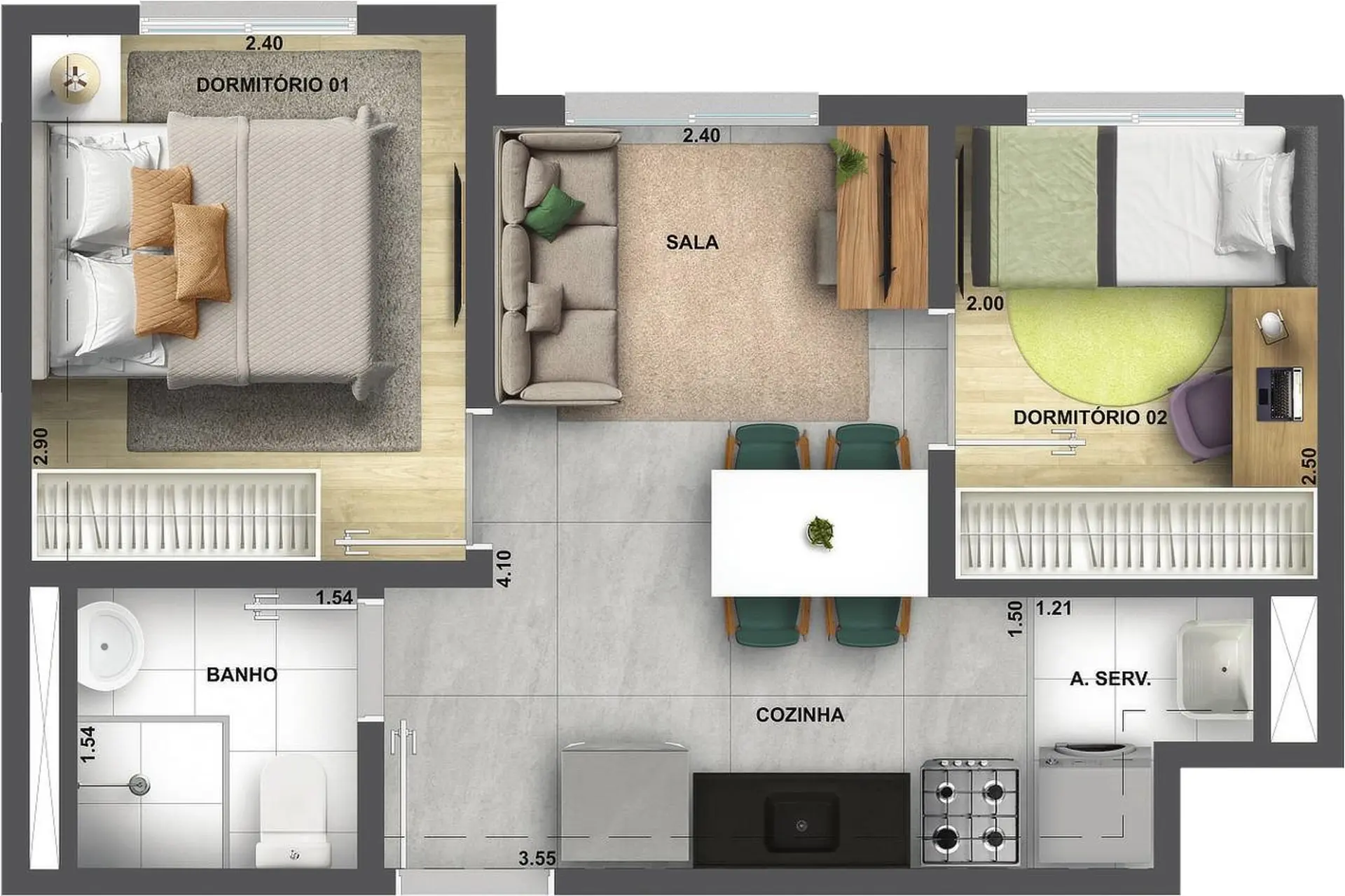 Planta 1 – Like Campo Limpo