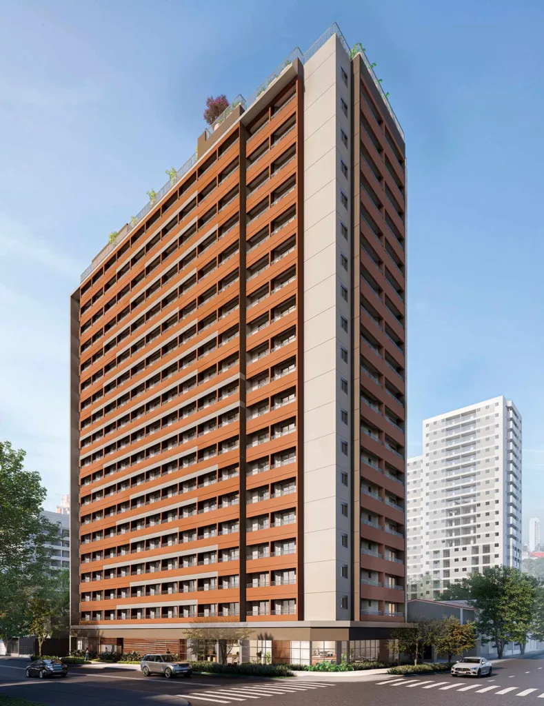 Fachada do empreendimento Nex One Estação Eucaliptos | Lançamento One em Moema