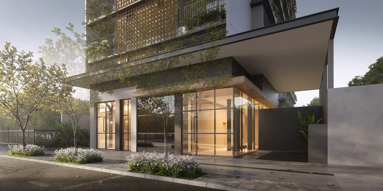 Fachada Nex One Sarutaiá Jardins – Jardim Paulista