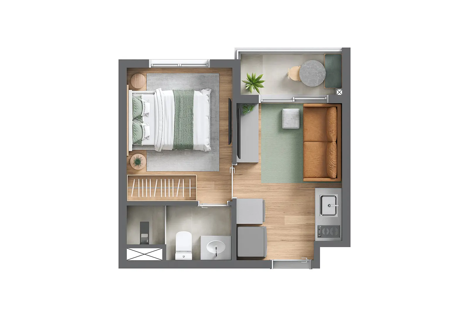 Planta 1 – Nex One Sarutaiá Jardins