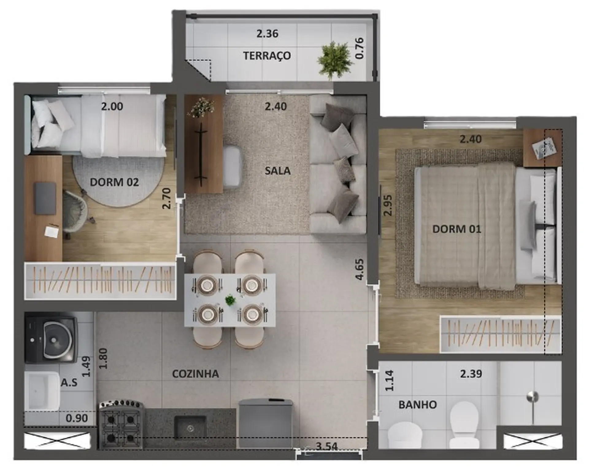 Planta 2 – Cidade Lapa Água Branca