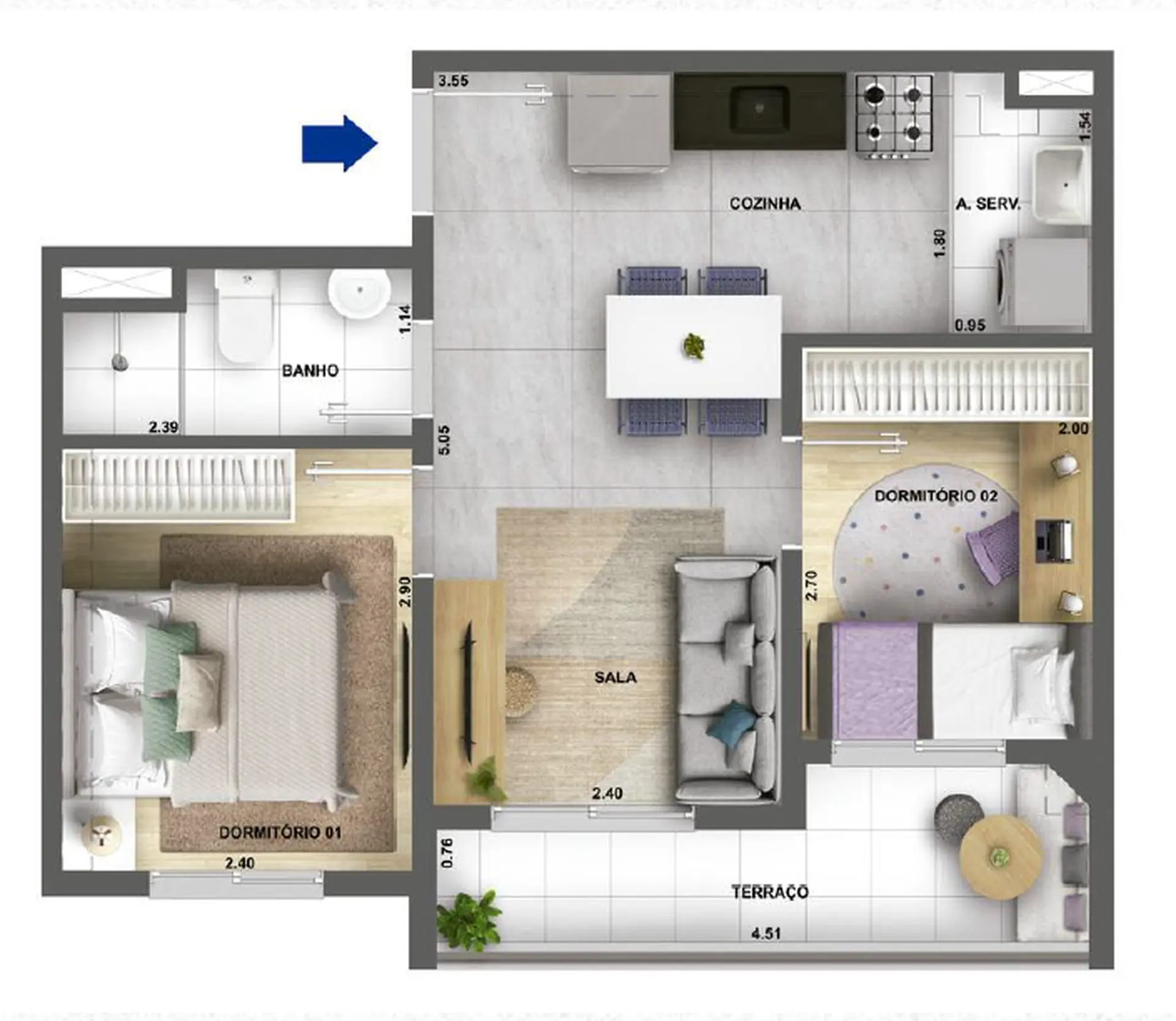 Planta 3 – Galleria Santa Marina