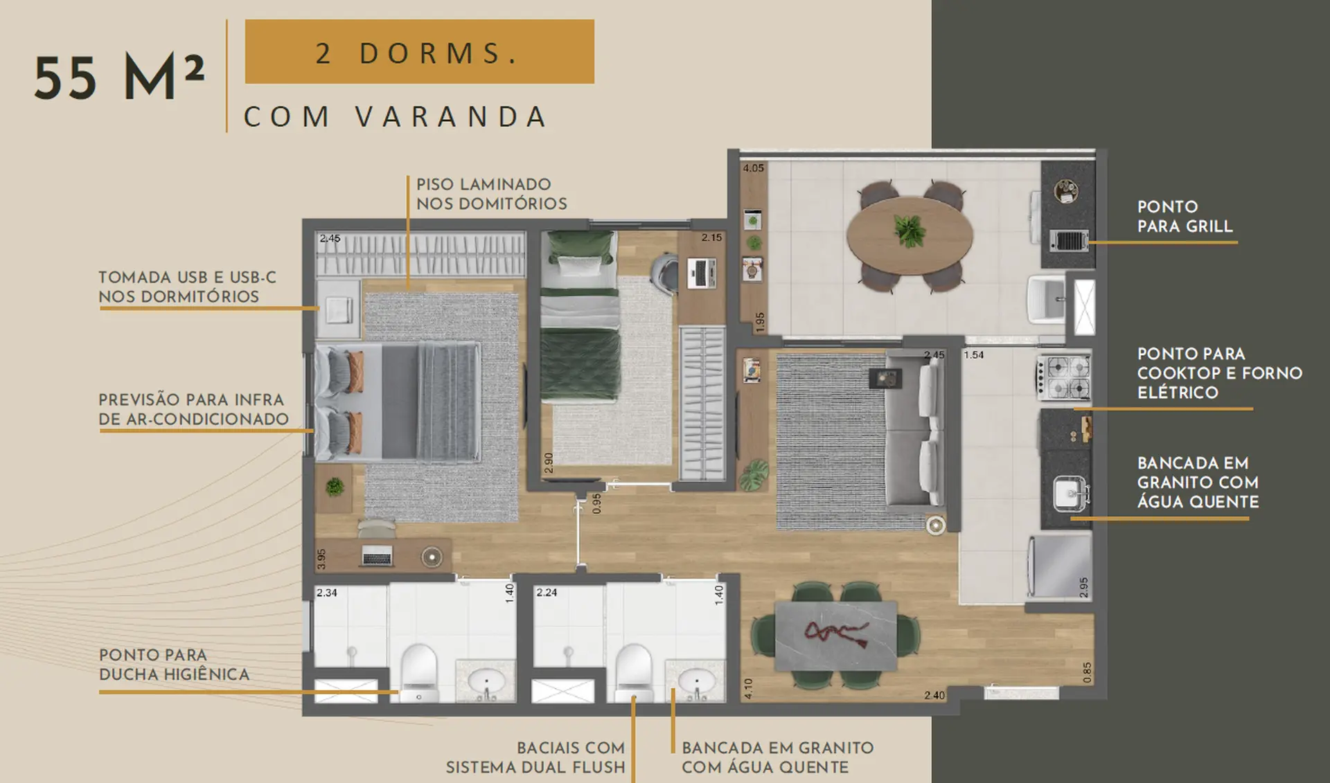 Planta 3 – Soft Clementino | Lançamento da Kallas na Vila Clementino