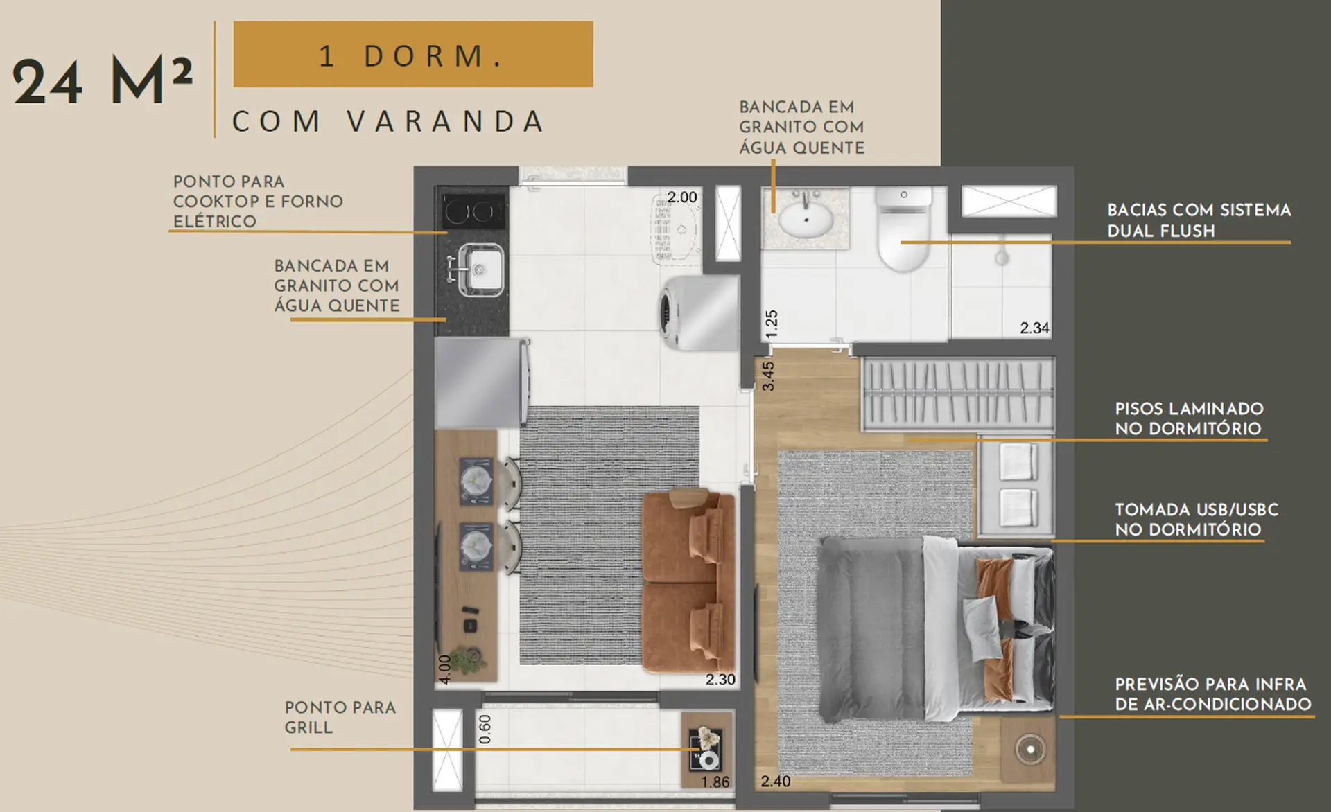 Planta 1 – Soft Clementino | Lançamento da Kallas na Vila Clementino