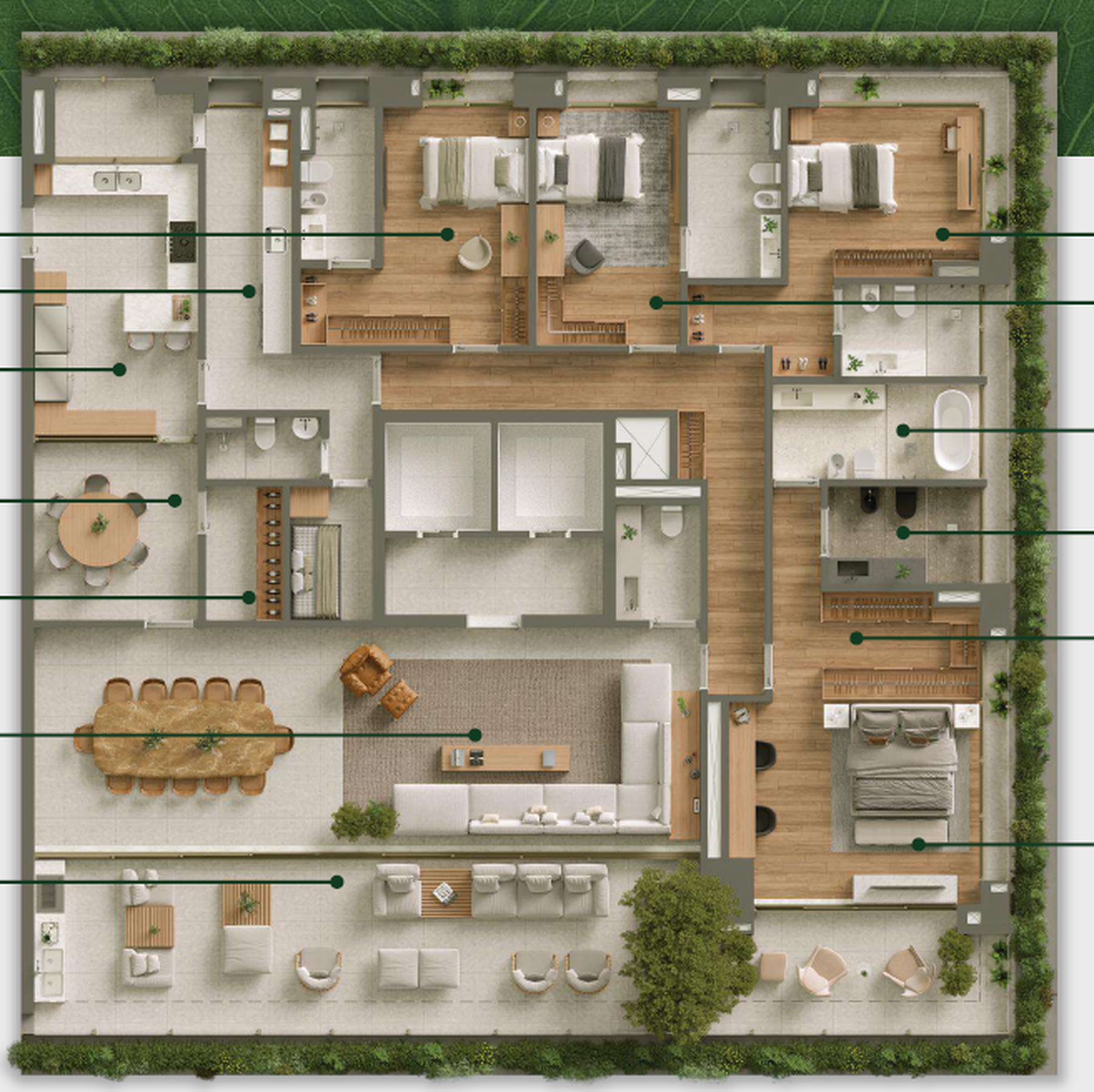 4 dorm | 373m² | 5 Vagas – Vista Parque Ibirapuera