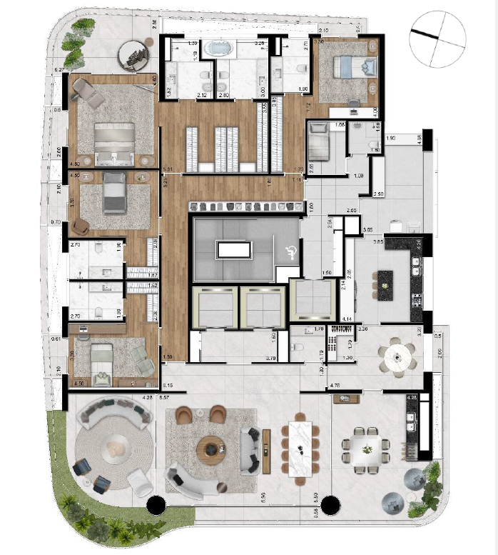 424m² | 4 Suítes | 5 Vagas – Casa Lafer
