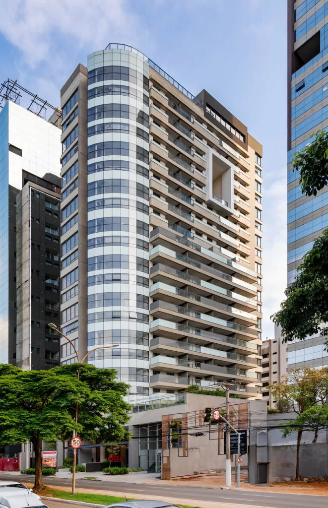 Fachada do empreendimento Indi 70