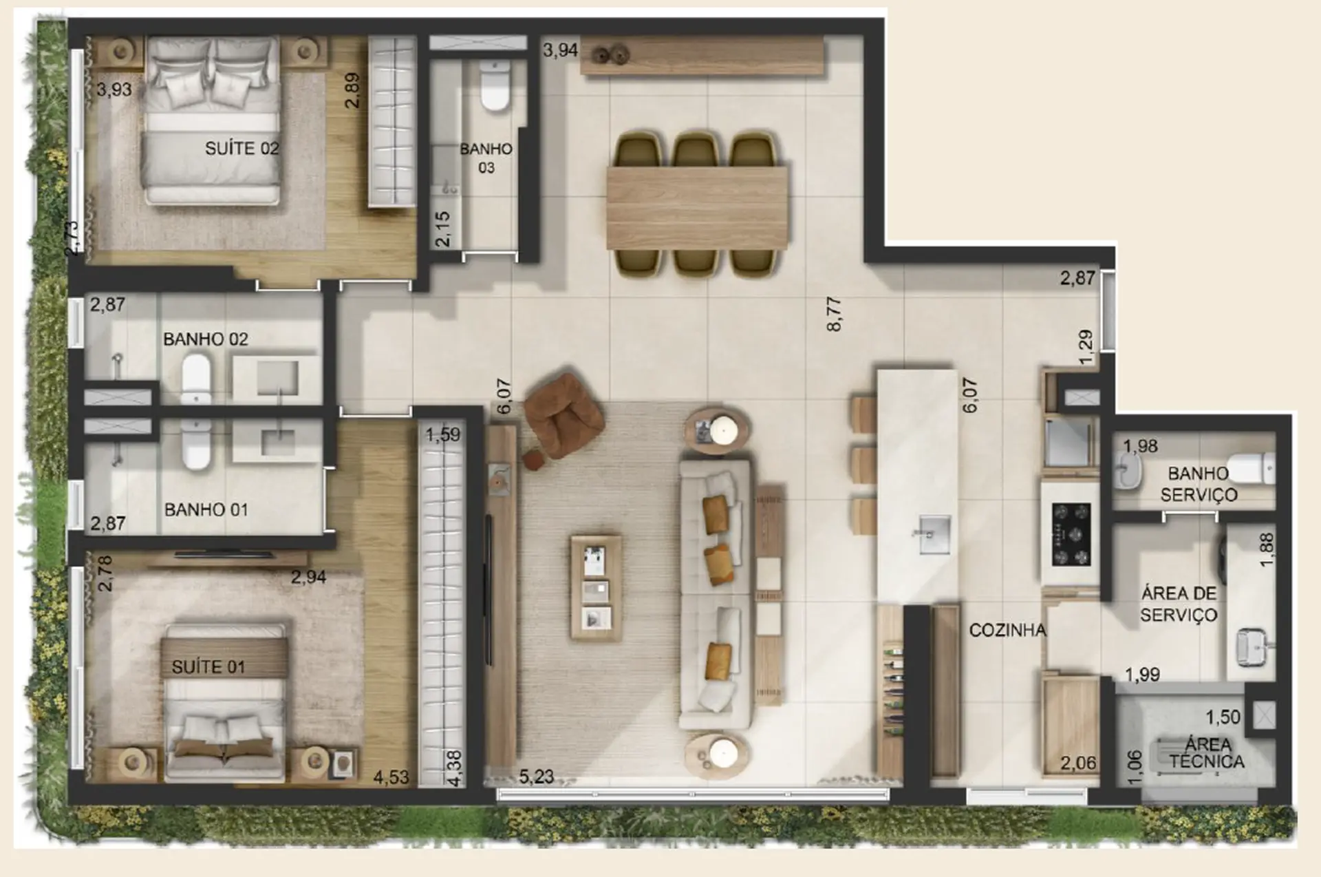 150m² | 2 Sítes | 2 Vagas – Janô Itaim