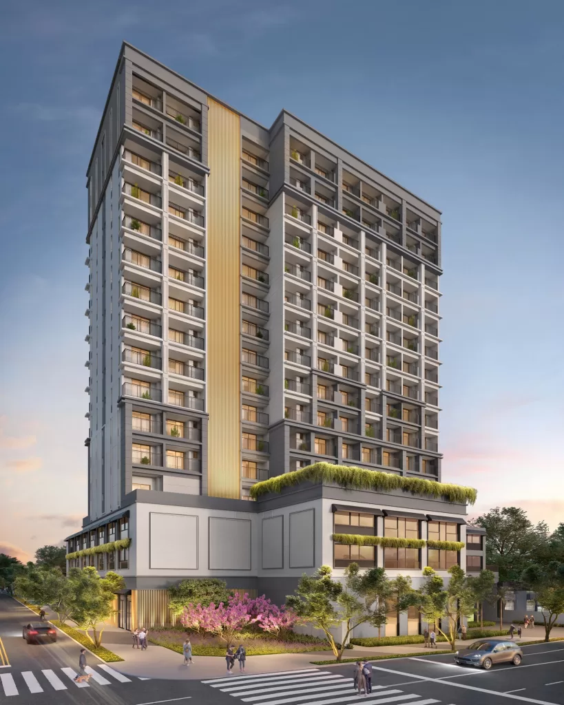 Fachada do empreendimento LIS Moema Íle Saint-Louis – Residencial