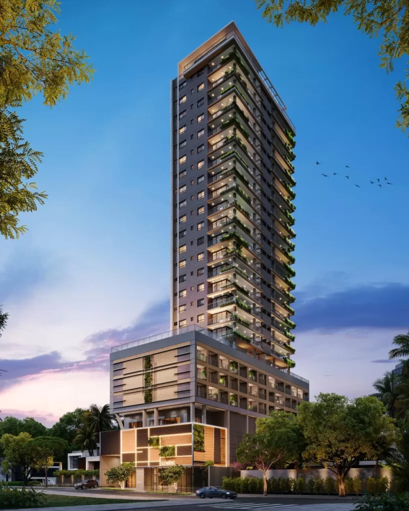Fachada do empreendimento Lumine High Residences