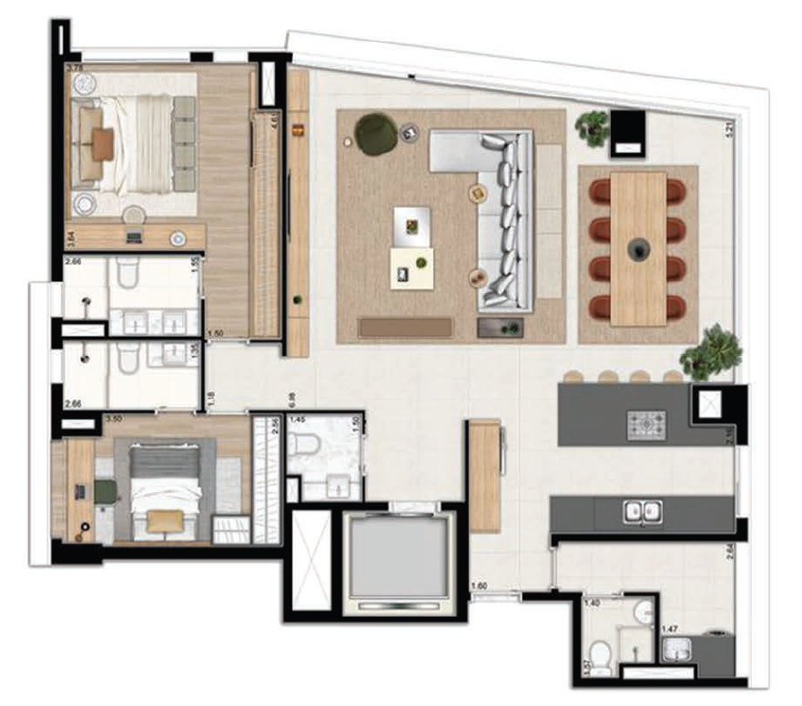 Planta 1 – Oscar Itaim