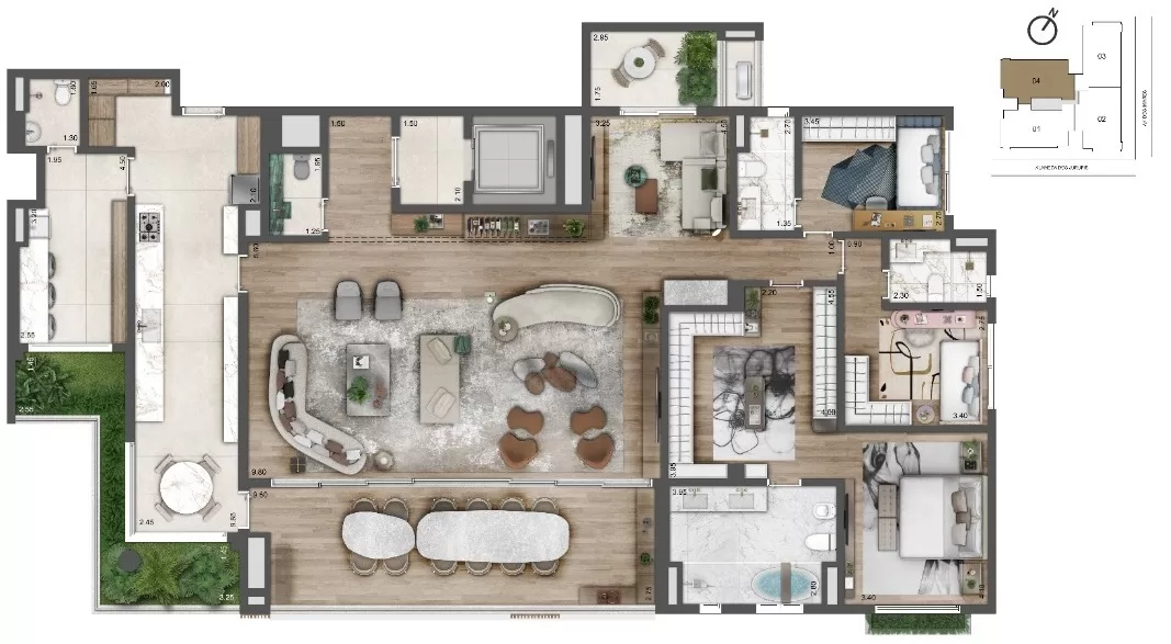 3 dorm | 272m² – Cyrela Moema by YOO