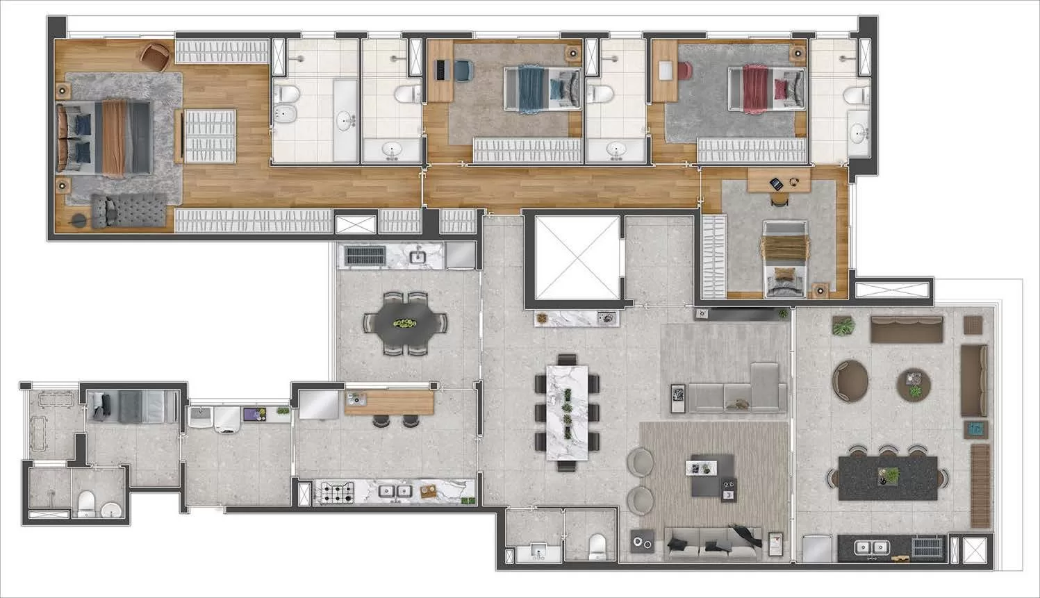 4 dorm | 234m² – Edson 1400