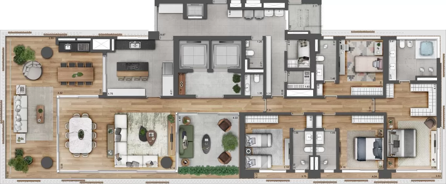 4 dorm 355m² – Figueira Leopoldo