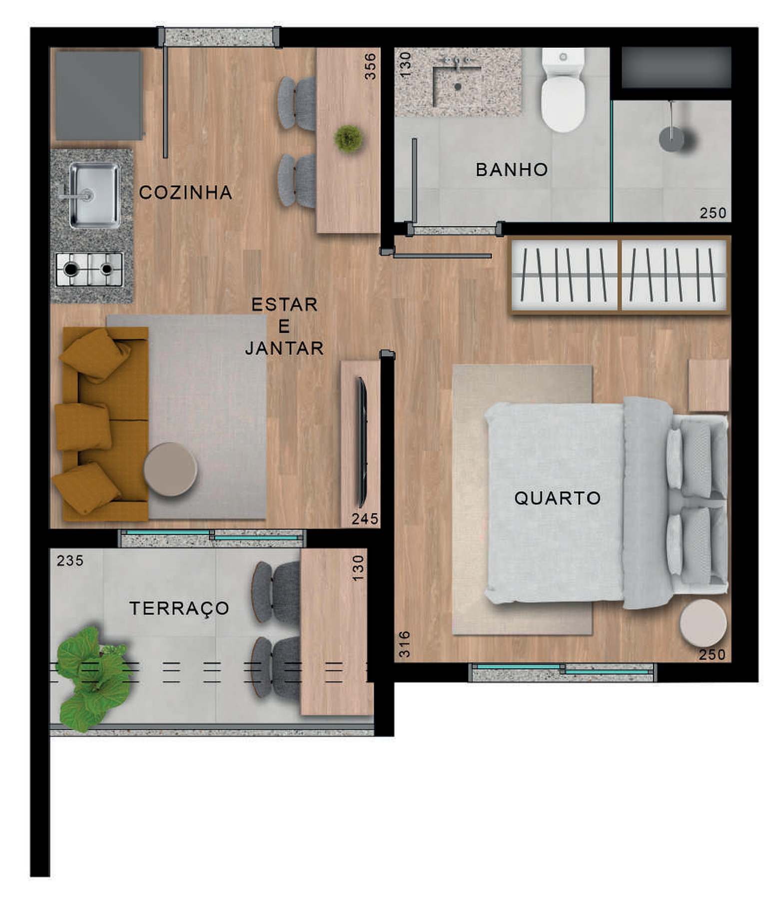 1 dorm 26,20m² – Up Saúde