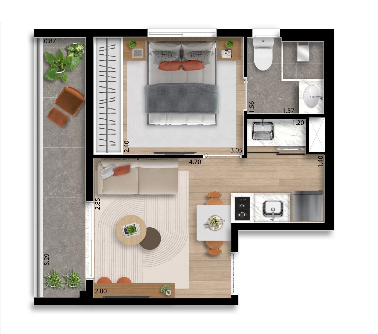 29m² – Welconx Vila Olímpia