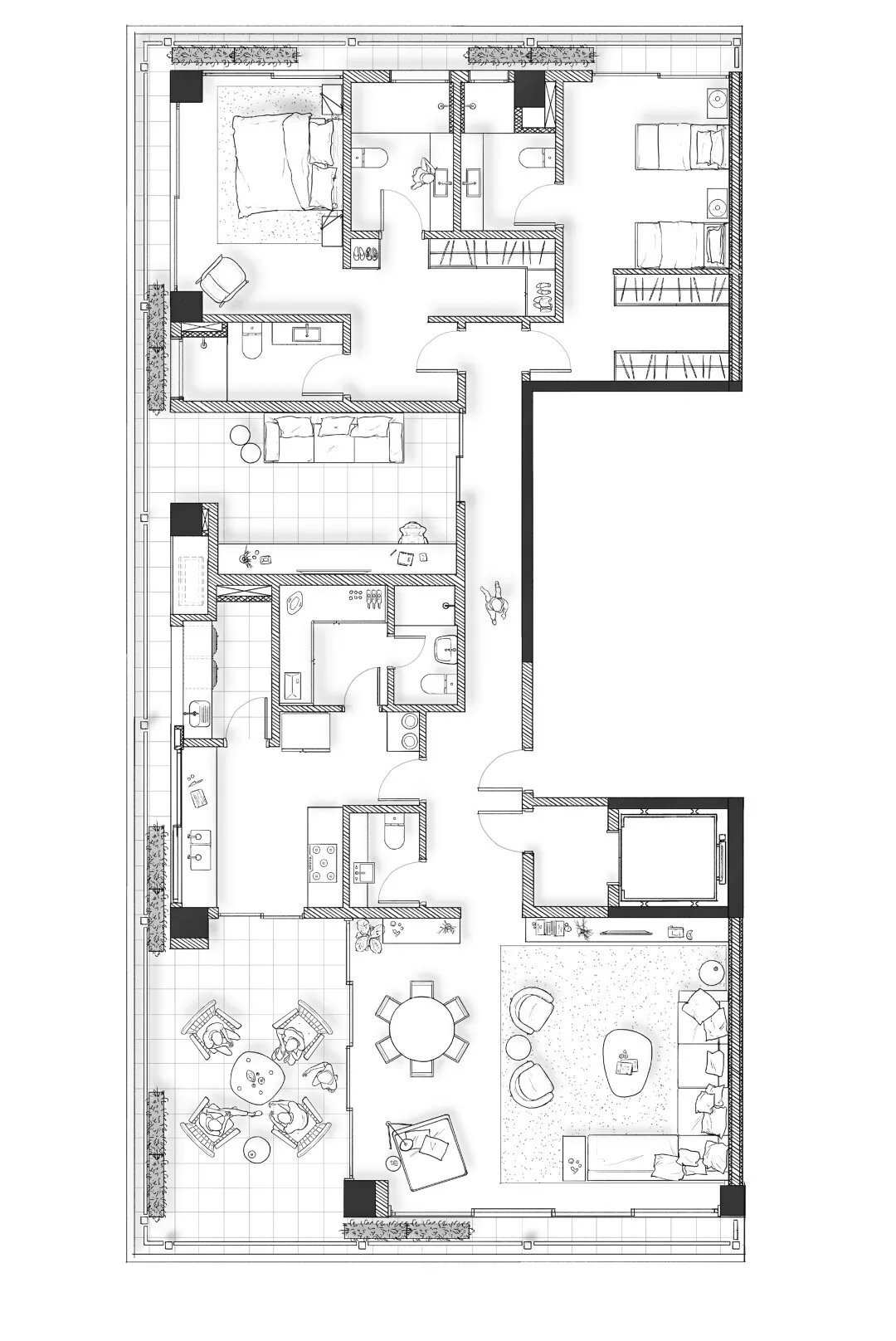 2 dorm 250m² – Damata – Residencial