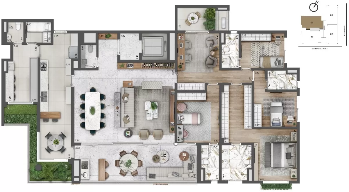 4 dorm | 272m² – Cyrela Moema by YOO