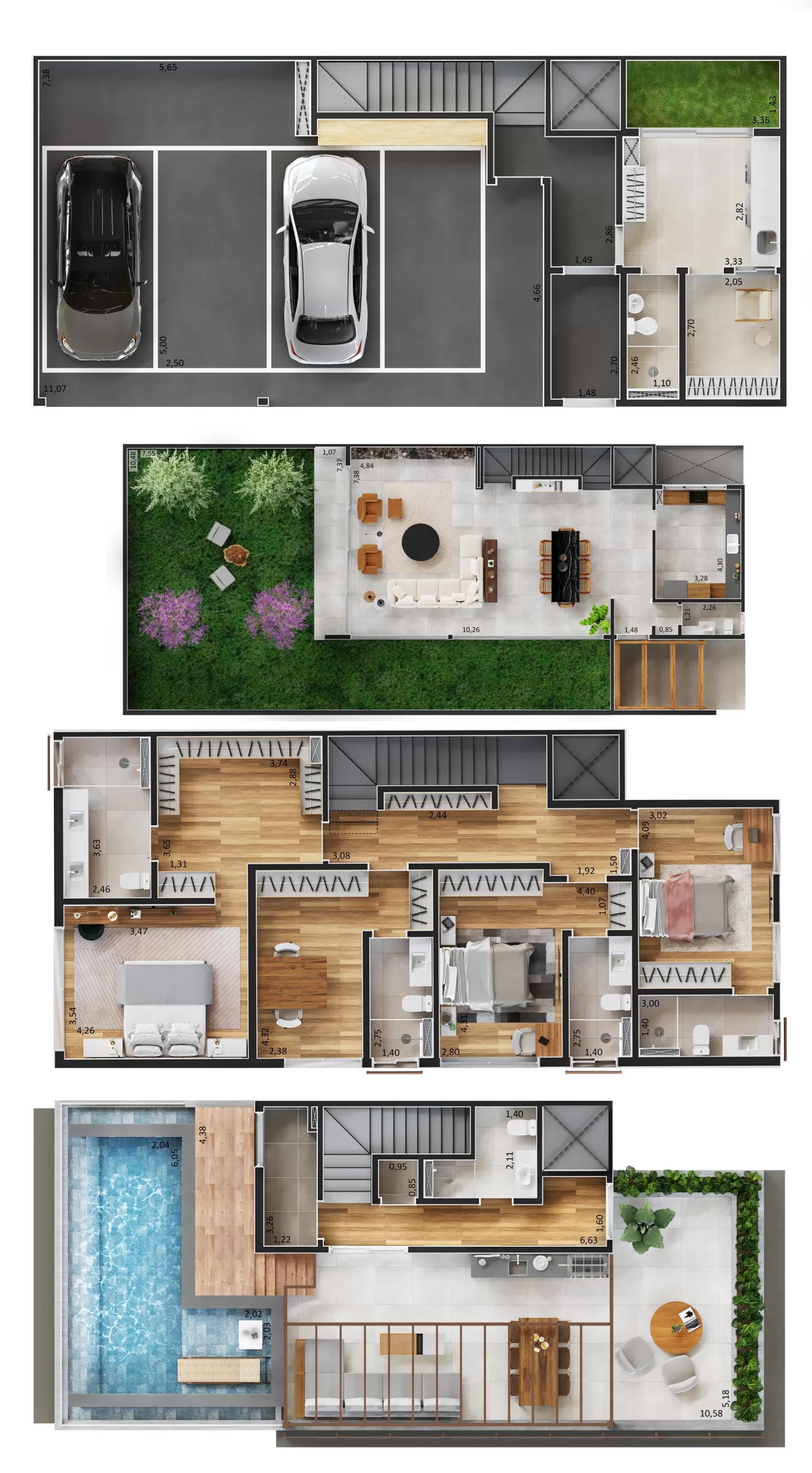 4 dorm 559,07m² - opção – Casa Jardim Laplace