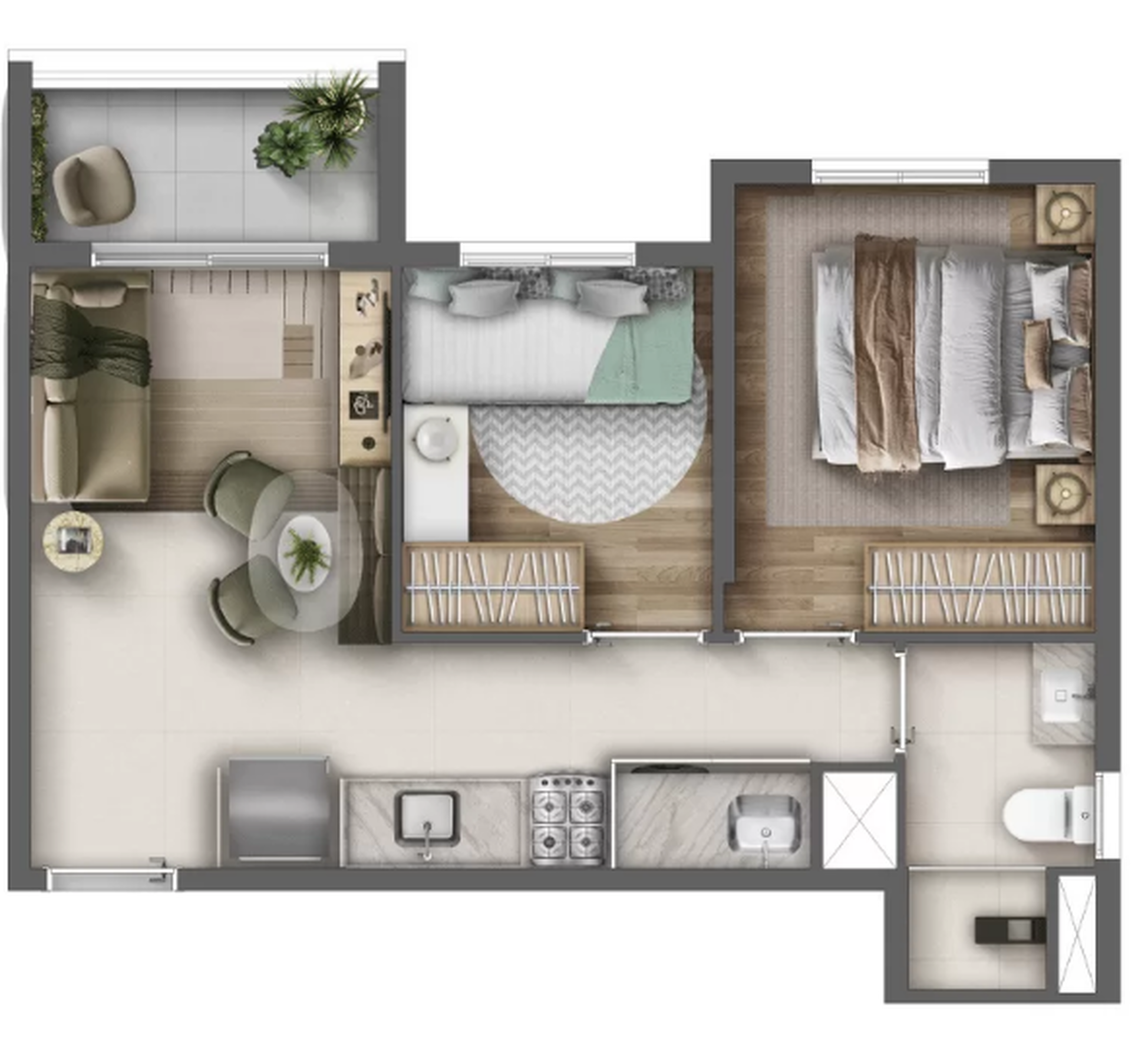2 dorm 36m² – Vila Saúde Residencial