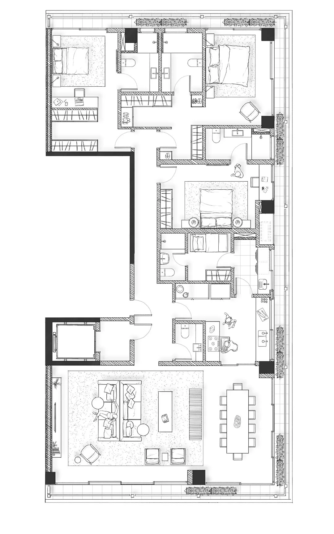 3 dorm 250m² - opção – Damata – Residencial