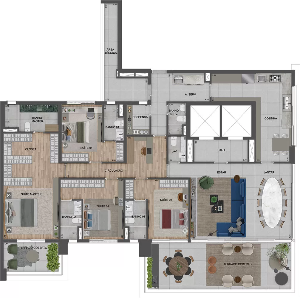4 dorm | 290m² – Agami Park Residences