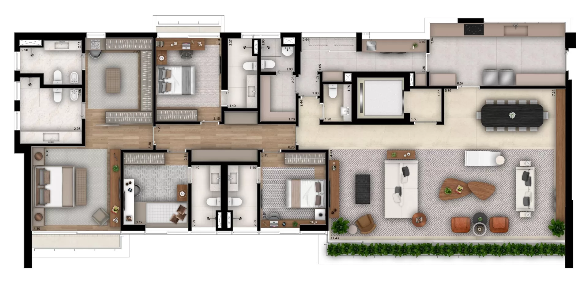 4 dorm 293m² – Casa Brasileira Itaim