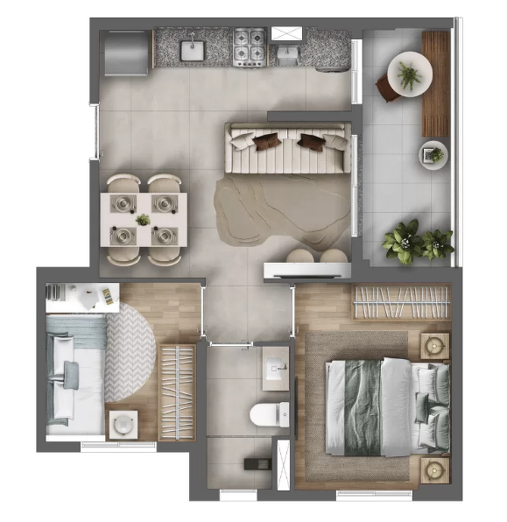 2 dorm 43m² – Vila Saúde Residencial