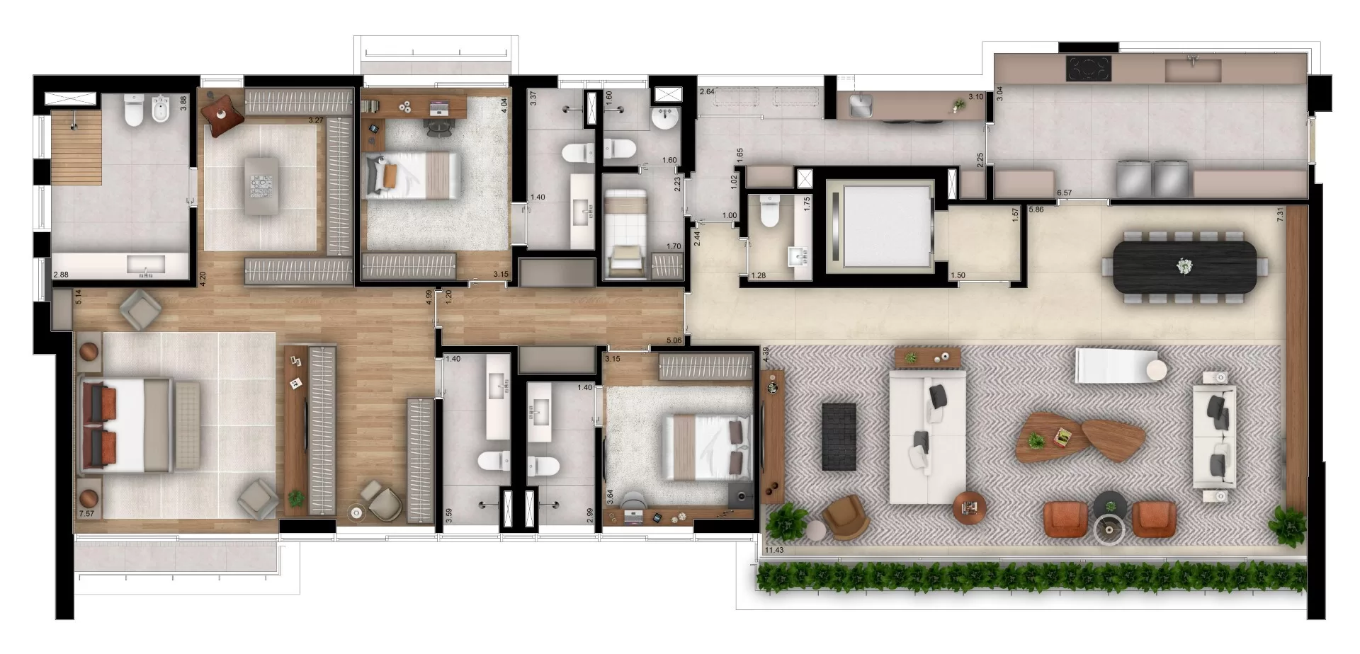3 dorm 293m² - opção – Casa Brasileira Itaim