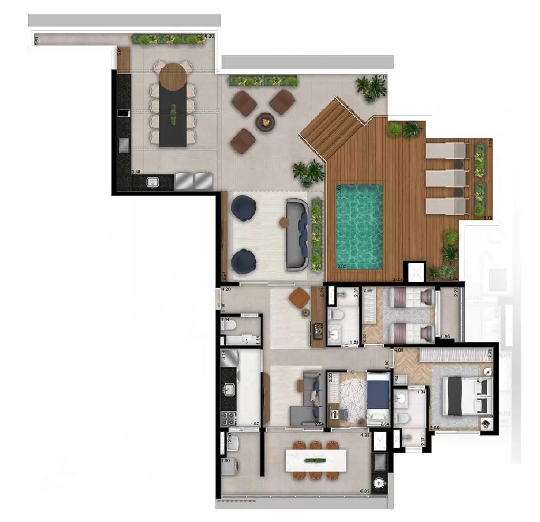 3 dorm 205m² - cobertura horizontal – Mac Campo Belo