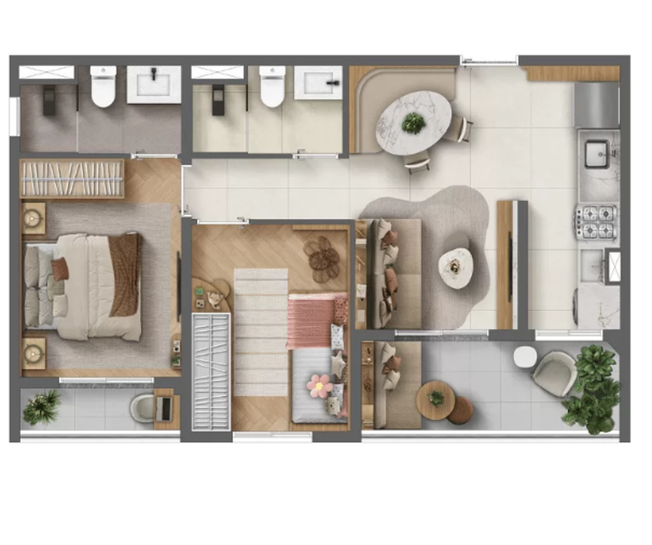 2 dorm 51m² – Vila Saúde Residencial