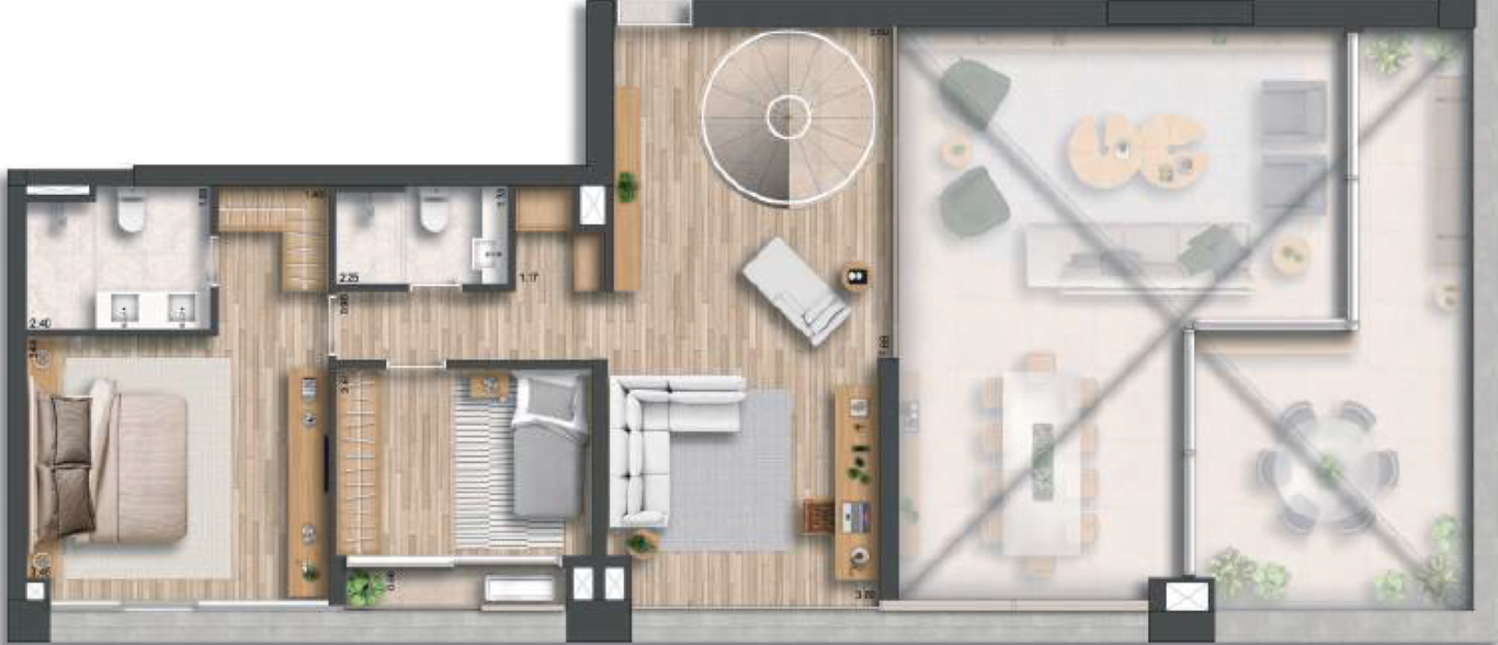 3 dorm 137m² - duplex superior opção – 155 Jerônimo – Residencial