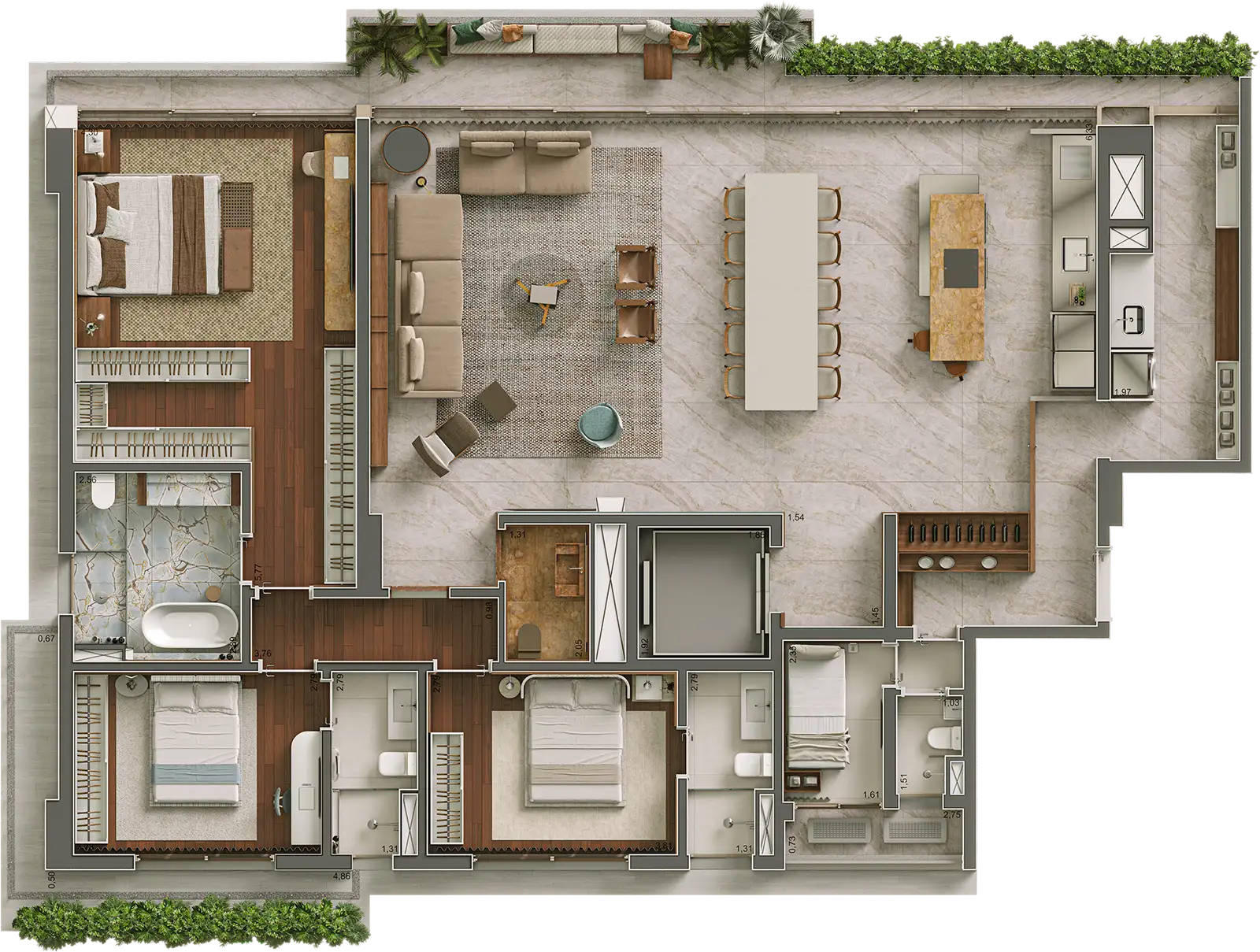 Teçá Itaim - 212m² - 3 Suítes – Teça Alma Brasileira
