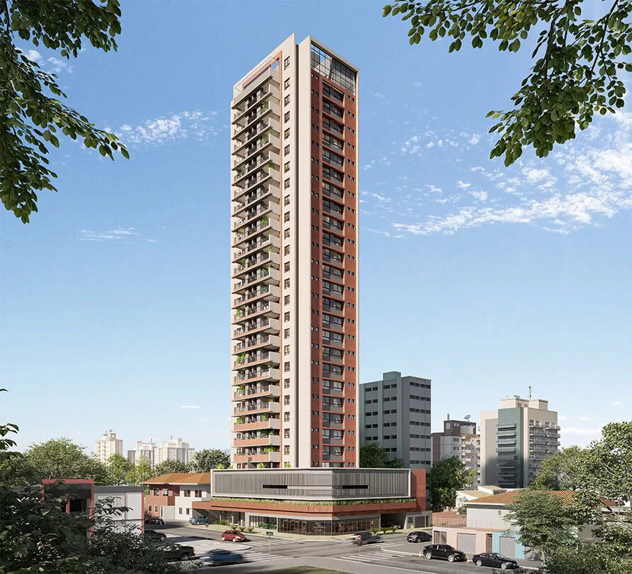 Fachada do empreendimento Triu 1722 – Residencial