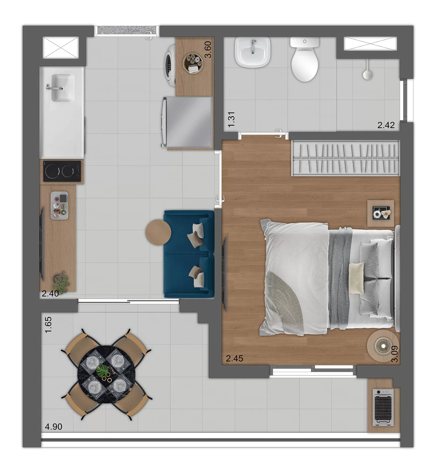 29m² – Uniko Vila Olímpia